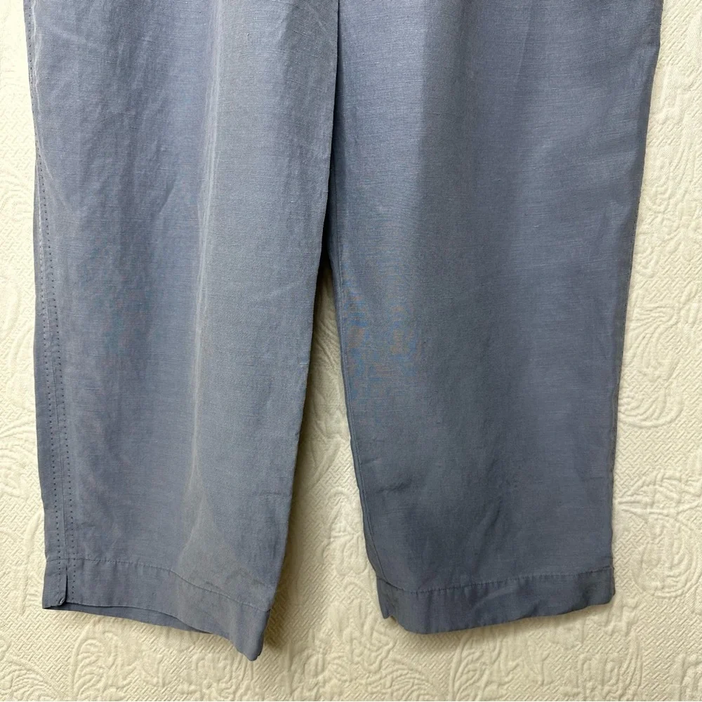 J. Jill Silk Linen High Waisted Wide Leg Pants - Picture 7 of 11